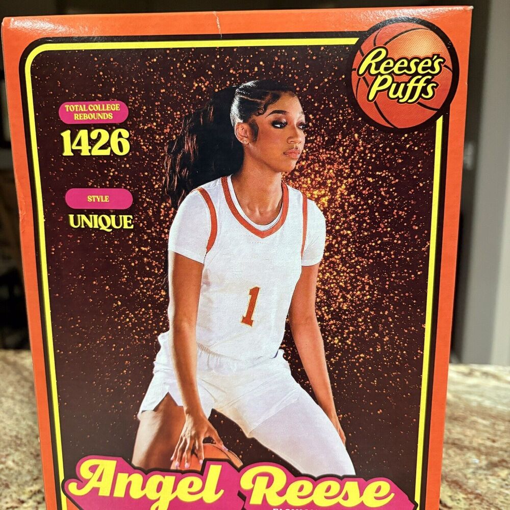 Angel Reese WNBA Reeses Puffs Cereal LIMITED EDITION. 11.5oz CHICAGO SKY - Picture 2 of 11